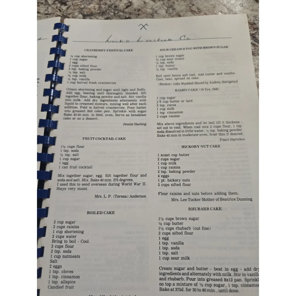 Vintage‎ Montana Bicentennial Grandma's Favorite Recipes By Range Riders Reps